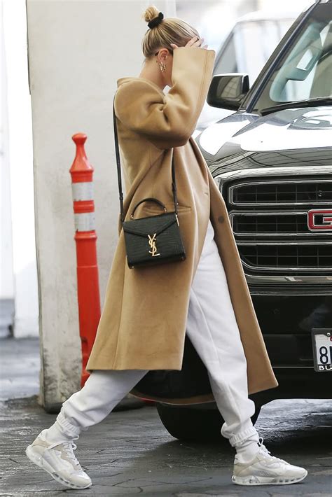 hailey bieber ysl bags